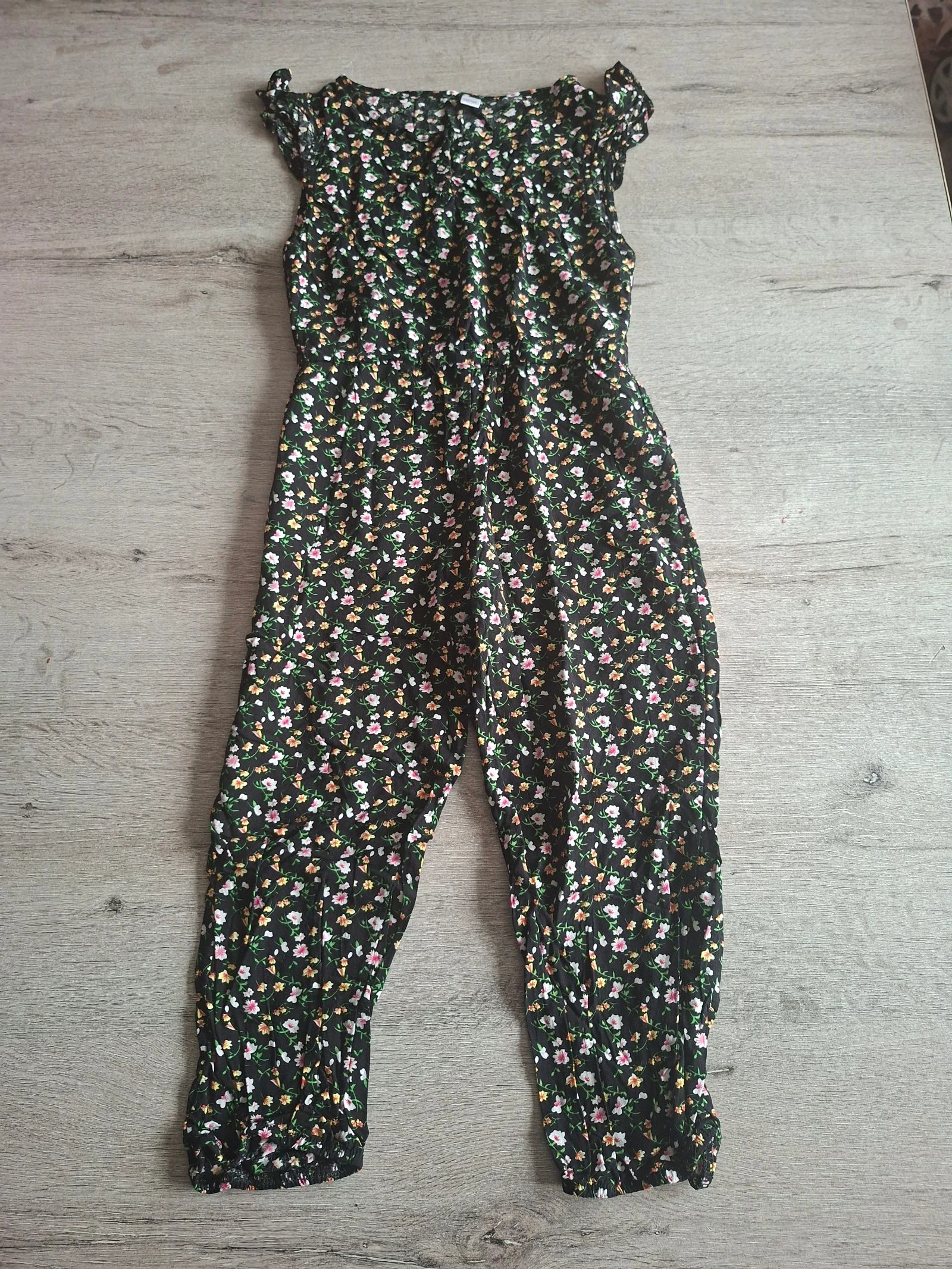 🌷F3-38🌷Meisjes jumpsuit met bloemen – Maat 122/128 (7-8 jaar) | Elegant, licht en super comfortabel🌷 – photo 2